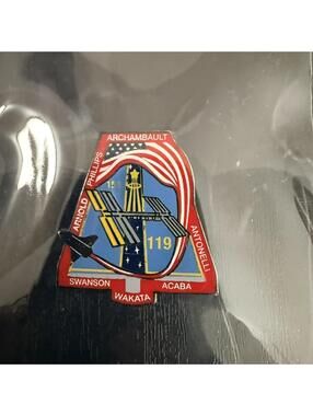 NASA Space Shuttle Flight 119 15A Vintage Tack Pin T-3489